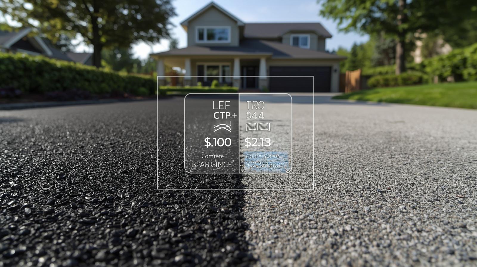 is asphalt cheaper than concrete